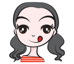 May tied her hair sticker #14508014