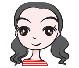 May tied her hair sticker #14508015