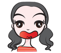 May tied her hair sticker #14508016