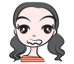 May tied her hair sticker #14508017