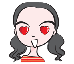 May tied her hair sticker #14508019