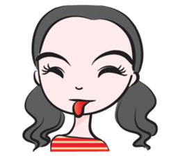 May tied her hair sticker #14508020