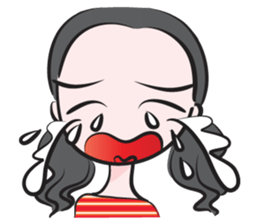 May tied her hair sticker #14508023