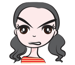 May tied her hair sticker #14508028