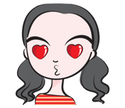 May tied her hair sticker #14508030