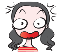 May tied her hair sticker #14508032