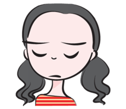 May tied her hair sticker #14508033