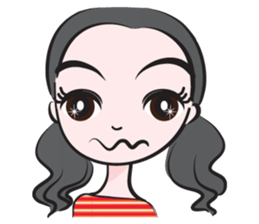 May tied her hair sticker #14508034