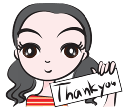 May tied her hair sticker #14508038