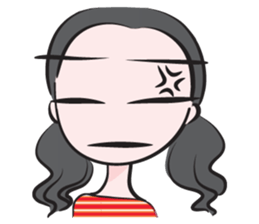 May tied her hair sticker #14508040