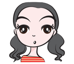 May tied her hair sticker #14508044