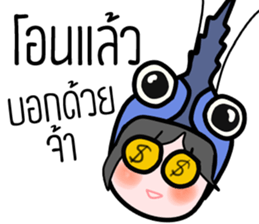 Mr.koon and Miss Dear crayfish sticker #14508970