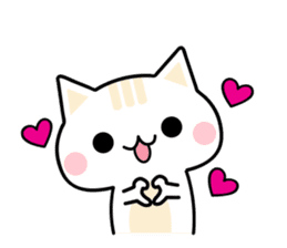 Cute Kitten Expression Sticker sticker #14511646