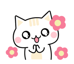 Cute Kitten Expression Sticker sticker #14511649