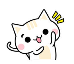 Cute Kitten Expression Sticker sticker #14511650