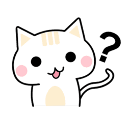 Cute Kitten Expression Sticker sticker #14511651