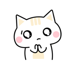 Cute Kitten Expression Sticker sticker #14511652