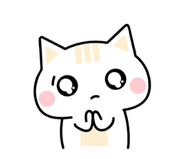 Cute Kitten Expression Sticker sticker #14511652