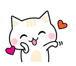 Cute Kitten Expression Sticker sticker #14511654