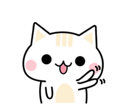 Cute Kitten Expression Sticker sticker #14511655