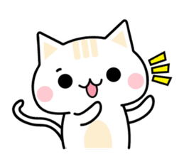 Cute Kitten Expression Sticker sticker #14511658