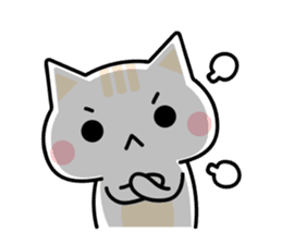 Cute Kitten Expression Sticker sticker #14511660