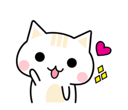 Cute Kitten Expression Sticker sticker #14511661