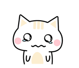 Cute Kitten Expression Sticker sticker #14511662