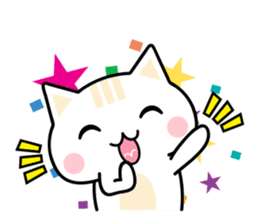 Cute Kitten Expression Sticker sticker #14511664