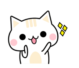 Cute Kitten Expression Sticker sticker #14511666