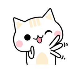 Cute Kitten Expression Sticker sticker #14511667