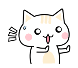 Cute Kitten Expression Sticker sticker #14511668
