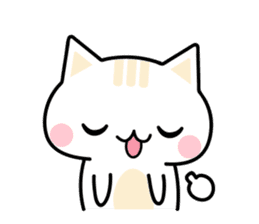 Cute Kitten Expression Sticker sticker #14511669