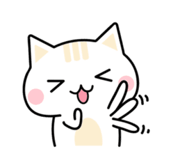 Cute Kitten Expression Sticker sticker #14511670