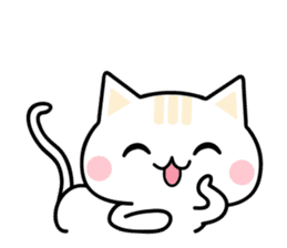 Cute Kitten Expression Sticker sticker #14511671