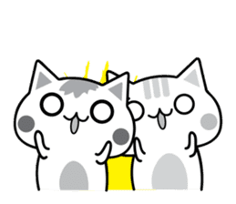Cute Kitten Expression Sticker sticker #14511674
