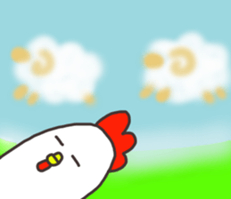 Chick and Owl and Chicken.3 sticker #14512174