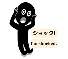 Mr.Shadow and black bunny sticker #14514092