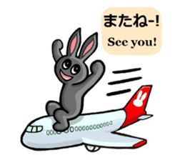 Mr.Shadow and black bunny sticker #14514099