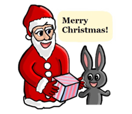 Mr.Shadow and black bunny sticker #14514116