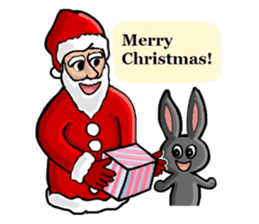 Mr.Shadow and black bunny sticker #14514116