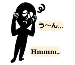 Mr.Shadow and black bunny sticker #14514117