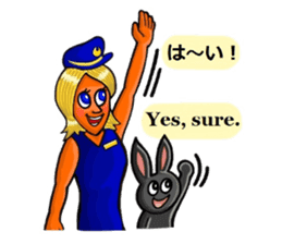 Mr.Shadow and black bunny sticker #14514121