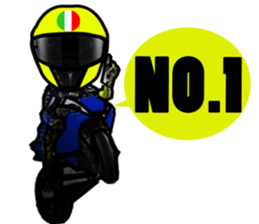 RACE FAN! BIKE! RACE! I LIKE motorcycle! sticker #14514216