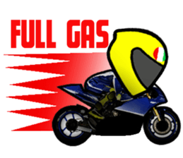 RACE FAN! BIKE! RACE! I LIKE motorcycle! sticker #14514220