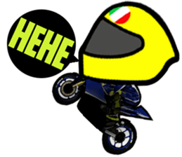 RACE FAN! BIKE! RACE! I LIKE motorcycle! sticker #14514221