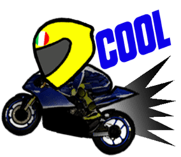 RACE FAN! BIKE! RACE! I LIKE motorcycle! sticker #14514223