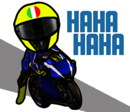 RACE FAN! BIKE! RACE! I LIKE motorcycle! sticker #14514225