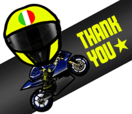 RACE FAN! BIKE! RACE! I LIKE motorcycle! sticker #14514227
