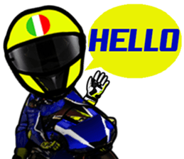 RACE FAN! BIKE! RACE! I LIKE motorcycle! sticker #14514229